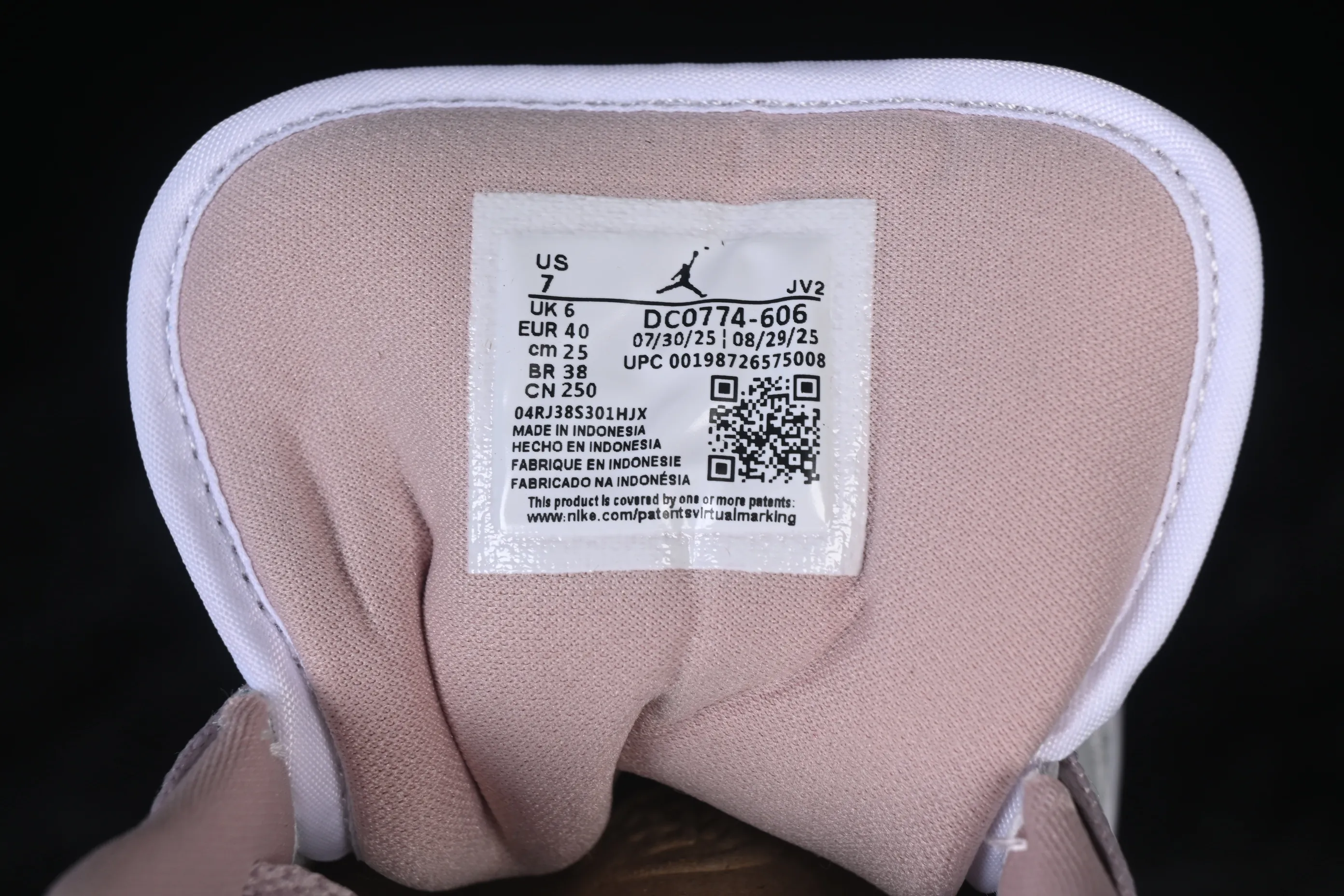 All categories Air Jordan Jordan series basketball shoes Air Jordan 1 Low Air Jordan 1 Low AJ1 Joe 1 rice white powder low-top cultural casual sneakers DC0774-606